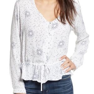 Rails | Beaux White Stella Star Print Blouse